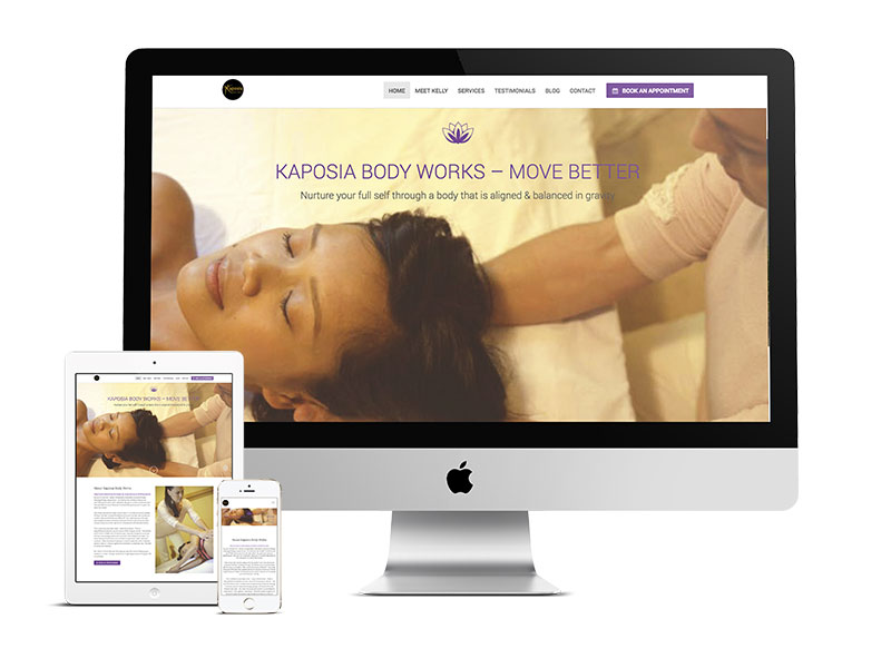 website Design for Kaposia Body Works